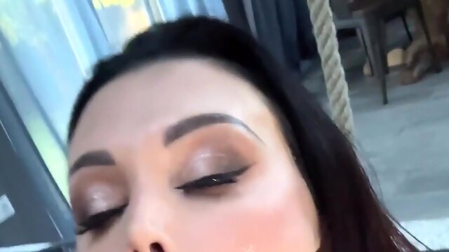 Glam Milf sucks huge cock after intense banging
