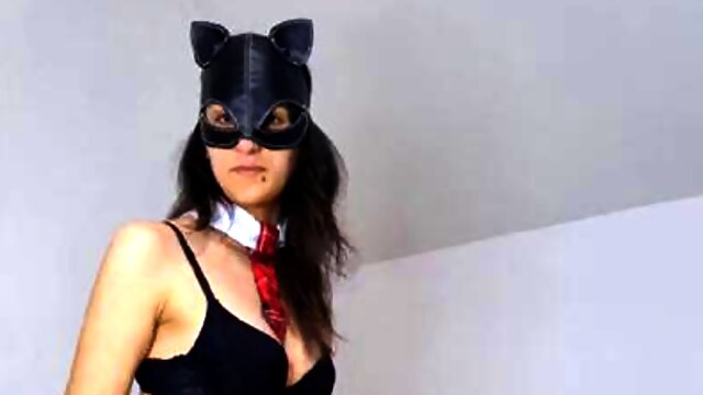 Romanian Sexy Step Sister Taking Control. Femdom Strapon Deep  Fast Pegging, Dick Waxing