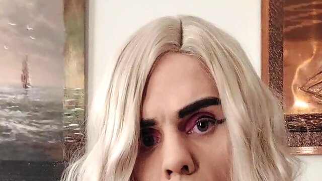 Femboy Latex, Big Cock, Cumshot