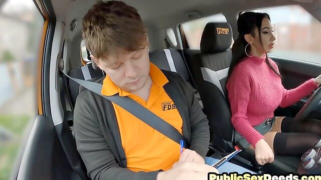 Teacher Stockings, Amateur, Voyeur, Car