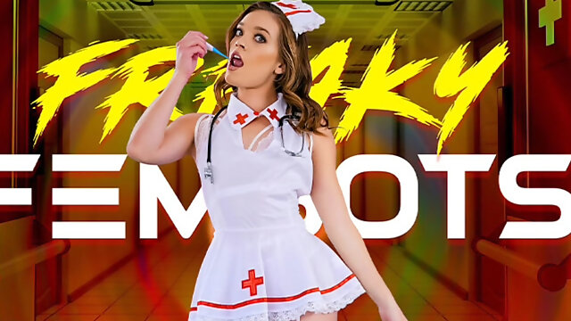 Naughty Fembot Nurse Katie Kush Makes You Feel Better with Her Holes ~ Free Full Scene
