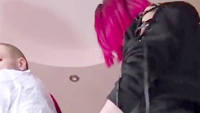 Table fun with a thick dildo and a dominant vibe