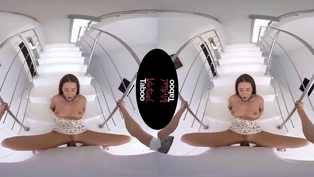 Skinny Brunette Stairs