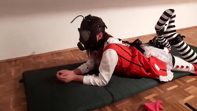 Cute Femboy, Masturbation, Restrained