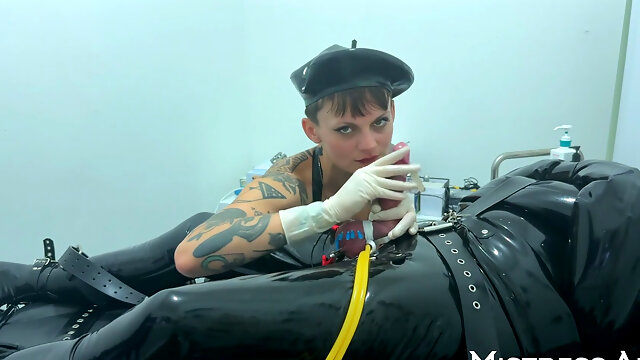 Electro, Needles & Sounding: Full Latex CBT Session with Mistressae