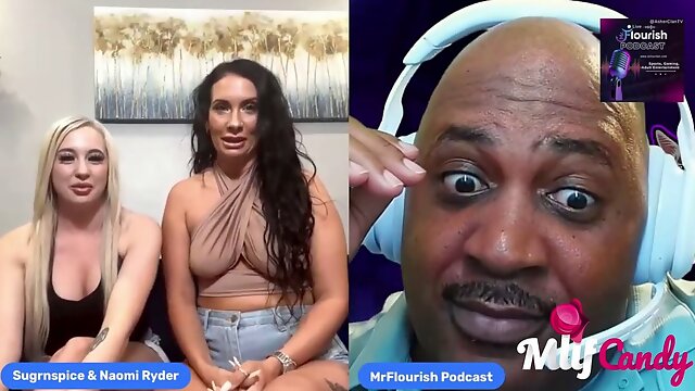 Mrflourish Podcast the morning after featuring adult stars Shay Coxx and Naomi Ryder
