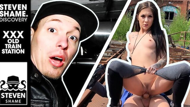 Naughty beauty at handjob movie