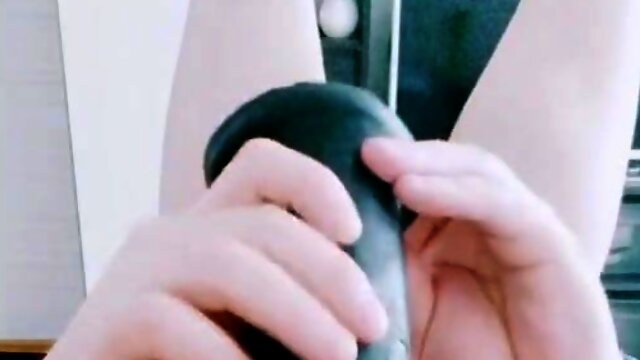 Rectal onanism black faux-cock