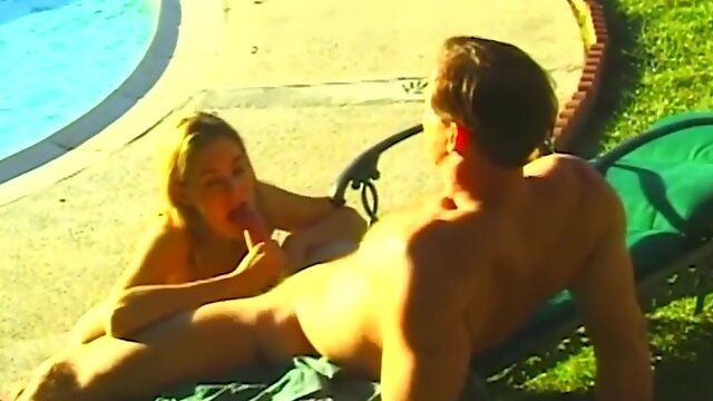 DIRTYSTEPDAUGHTER - Fiesty Daughter-In-Law Outdoor Anal Invasion Pool Shag With Daddy