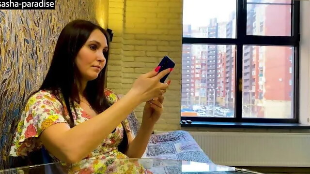 A Beautiful Stepmother Fucks Her Stepson after Learning About Her Husbands I...