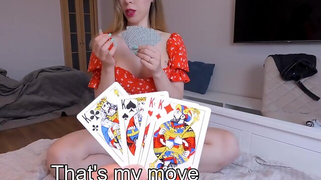 Slutty stepmom seduced her stepsons friend to play cards and fuck her anal