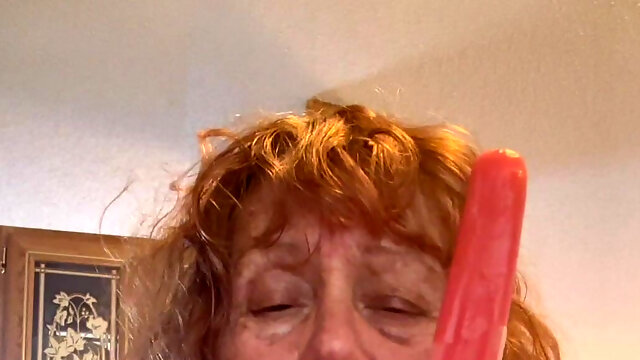 Testing My Cock Sucking Skills on That Popsicle