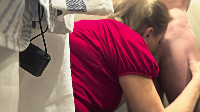 Changing Room Blowjob