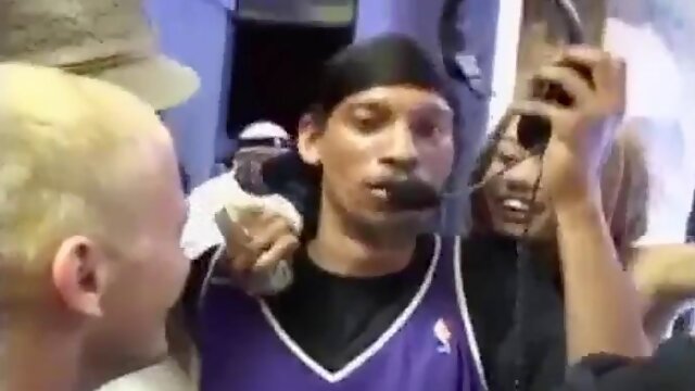 Blonde Gets Fucked By Thug In Front Of Gang Members