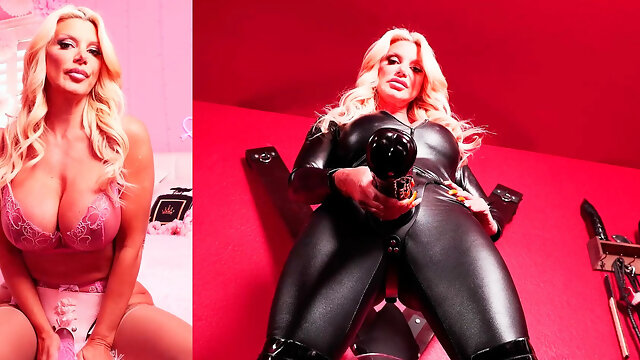Femdom Goddess Brittany Andrews Dildo Fucks Her Tight Butt and Pussy!