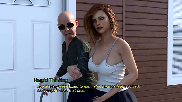 New Neighborhood: the Hot Wife Her Cuck Hubby and the Perverted Neighbor- Episode 3