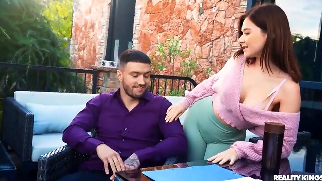 Alexis Wilson & her business partner cheat in a sneaky realitykings video