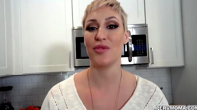 Stepson Fucks From Behind On The Kitchen Cou With Perv-mom And Ryan Keely