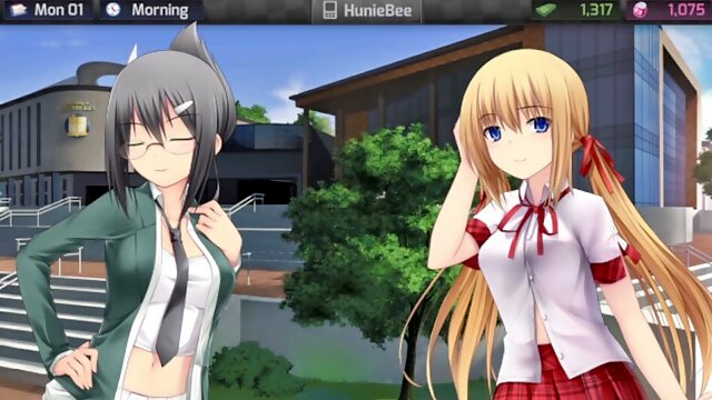 Busty neko girl in a gaming hentai adventure with aliens and puzzles