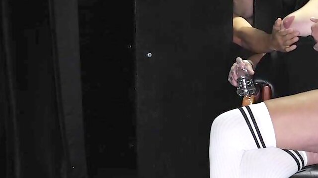 Backstage with Kali Danes at the hottest gloryhole set