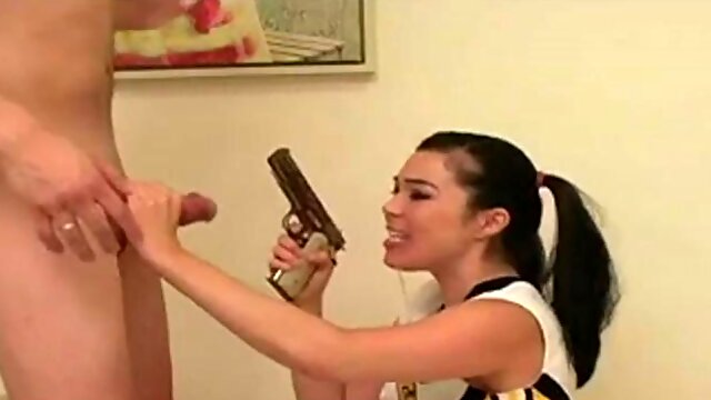Ballbusting and Cockbiting Cheerleader Femdom Blowjobs 3
