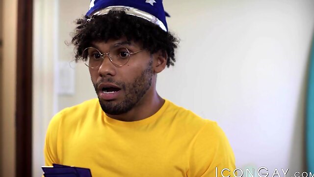 Super horny Bruce Jones and Michael Boston spitroast BBC Tony Genius