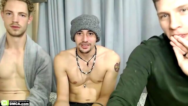 Three Straight Friends Sex But No Fuck Cum Face