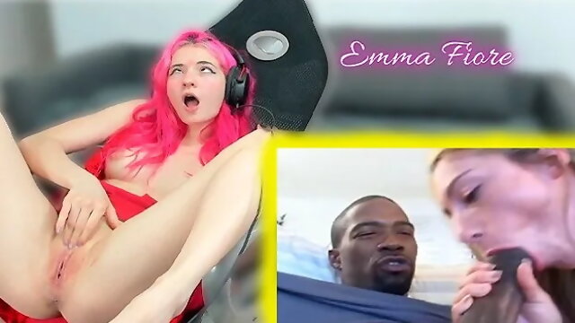 Tiktoker Reacciona a Porno Interracial