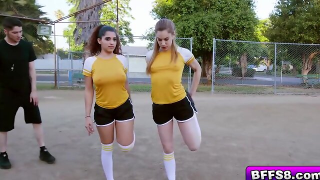 The Teens 18+ Moan As They Bend Over And Let Their Coach St