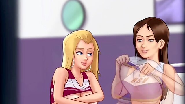 Summertime saga I pulverized my lesbian acquaintance and got her coochie creampied