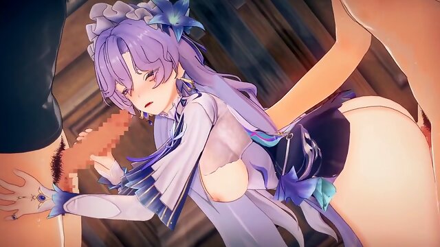 Wuthering Waves Cantarella gets a wild gangbang in this 3D hentai animation