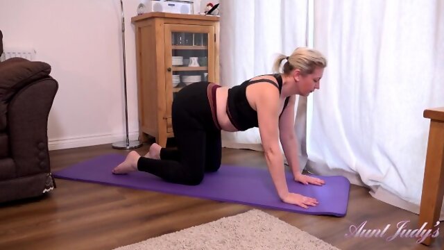 Rocking Clare at milf yoga trailer