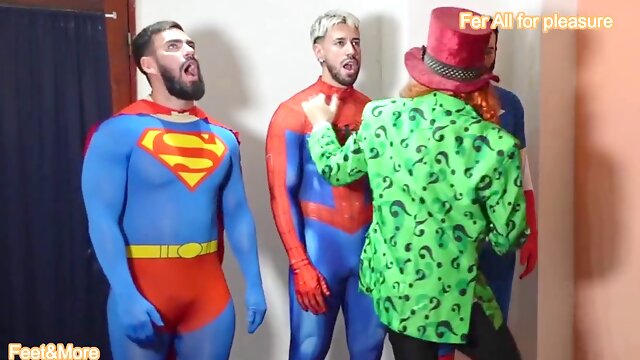 Part 2 Superheroes Fer Turns Into Ringmaster and Plays sizzling with His buddies-mental control