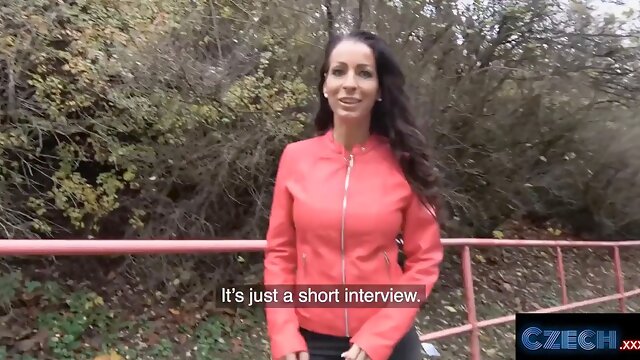 Czechxxx - veritable czech milf opens up her feet for a stranger big big pecker