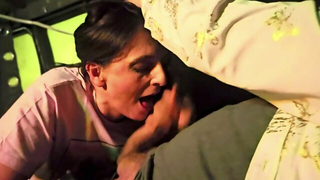 Delilah serves up incredible blowjobs at the casino, swallowing two loads