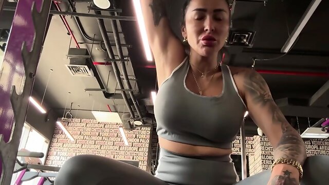 Mistress Kennya - A Day At The Gym And Shower With Mistress