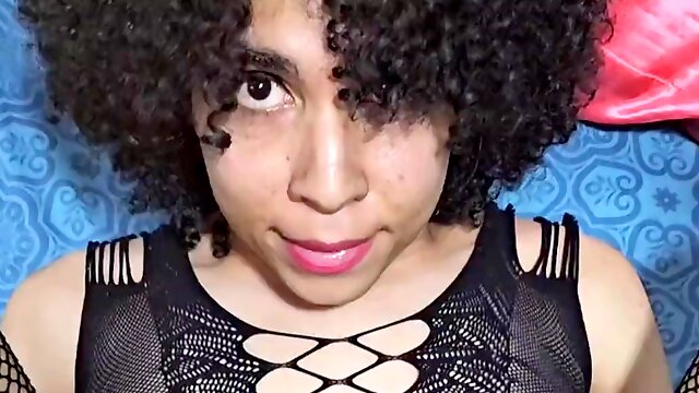 Shemale Nerdy, Interracial, Stockings, Bareback, Femboy