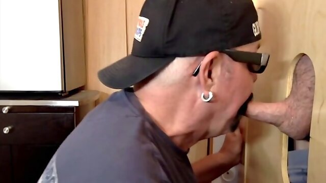 Barely Able To Walk Gloryhole Fucking