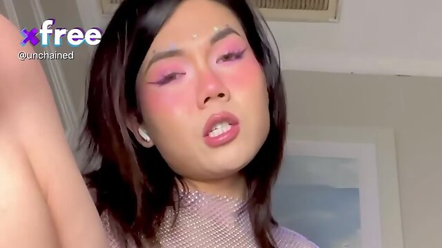 Shemale Dildo Cum, Emily Bunie, Lube
