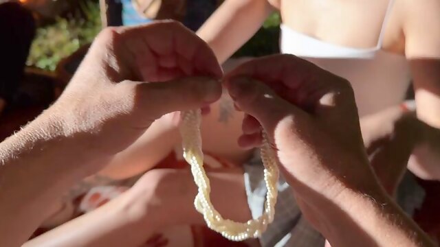 HUNT4K. Hot Czech teen Chloe Heart jumped on a huge hunters cock outdoors in front of her BF