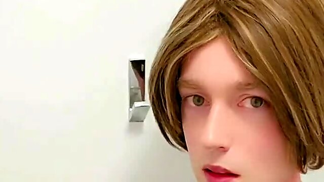 Sissy Solo, Masturbation, Shemale, Public