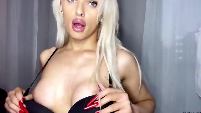 Dildo Insertion, Big Cock, Shemale, Solo