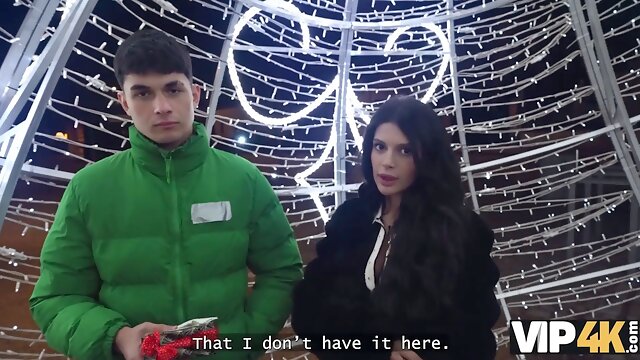 Vip4k. her wish gift was to put her Tight Pussy on a giant stick