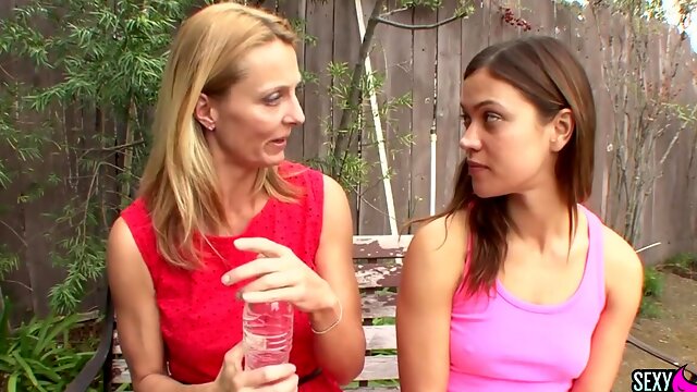 Mandy More and Brenda James in hot lesbian action