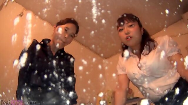 Japanese Lesbian Virtual Kiss  Spit POV 2