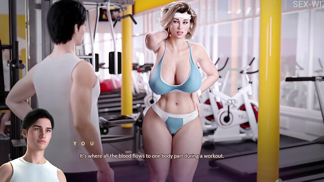 Apocalust: I Take Pictures of My Stepmother at the Gym - Beautiful Hot MILF, Huge Tits