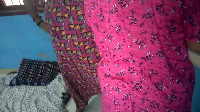 Two Aunties One Boy Hot Boobs, Cock Sucking