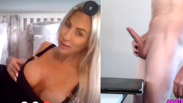 Ember reigns, the busty austrian, in a sensual webcam show