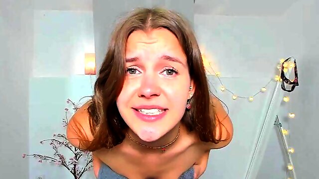 Super cute petite teen babe webcam teasing show