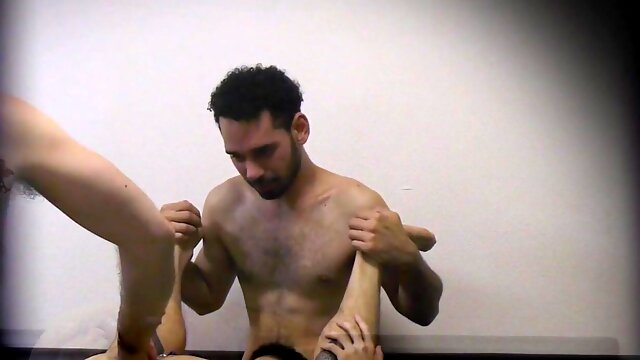 Asian bottom mega-bitch Yoshi Kawasaki is gapped and fisted in three-way